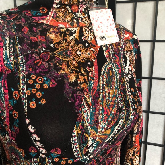 💎 Host Pick💎NWT Free People printed mini dress - Picture 3 of 4